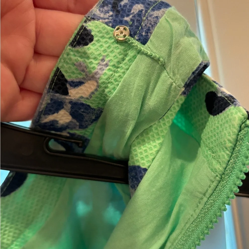 J.Crew Green Blue Floral Dress Fit and Flare Size 2